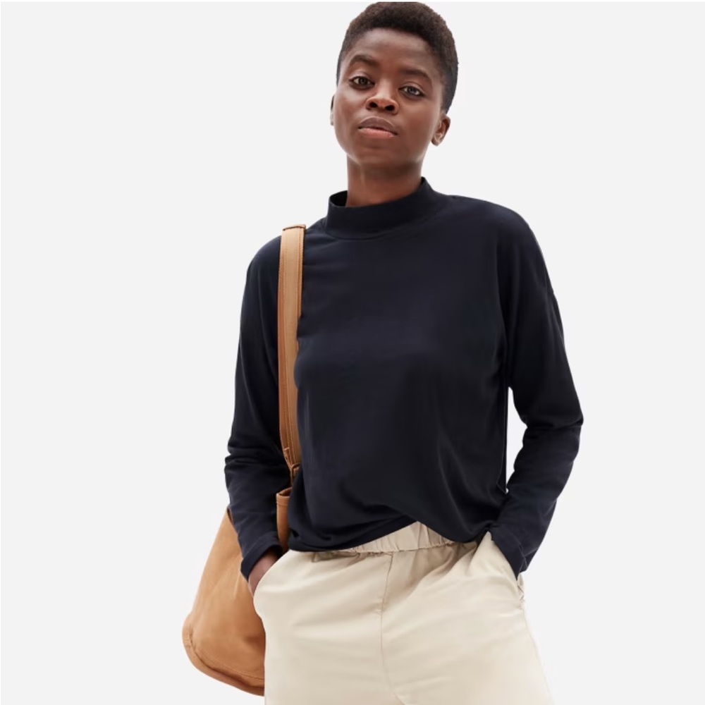 Everlane Square Mock-neck Tee BUNDLE OF THREE
